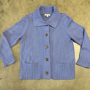 JM Collection Women Heavy Knit Cardigan Sweater Button‎ Up Jacket Fisherman XL